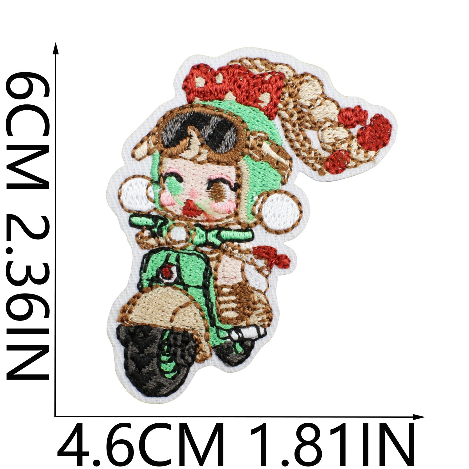 Wholesale Cute doll embroidered fabric patch OLY Exclusive