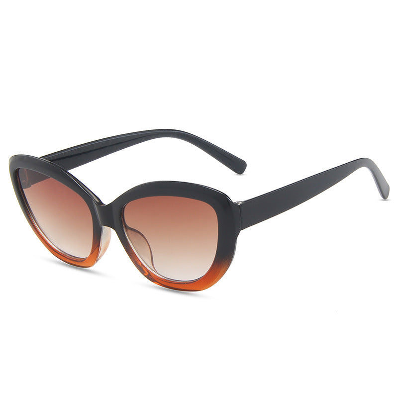 Wholesale Cat Eye Big Frame PC Sunglasses