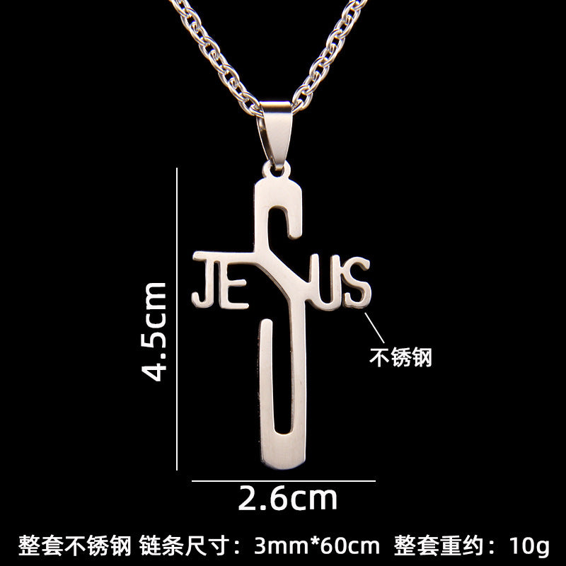 Wholesale Cross Stainless Steel Necklace
