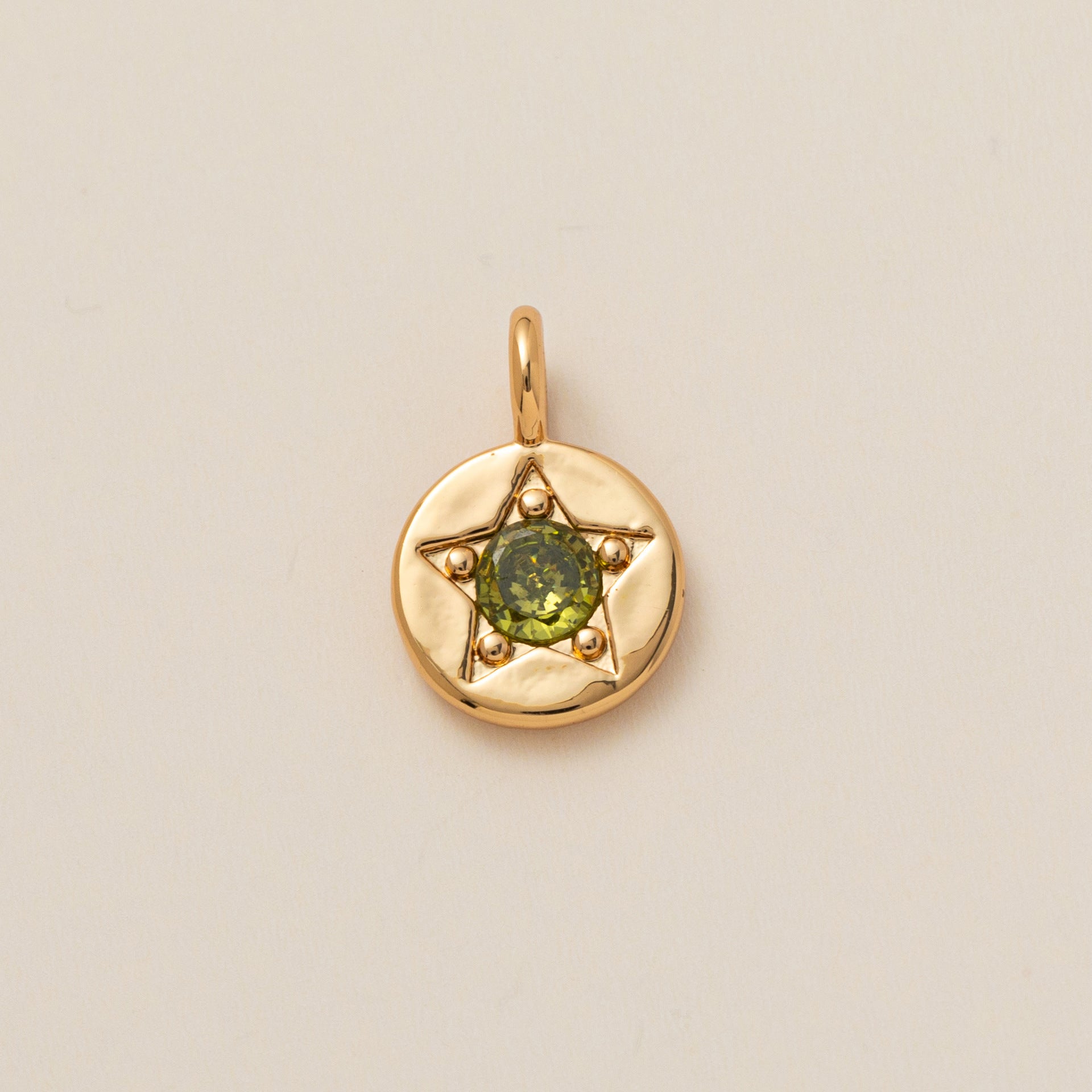 Wholesale Copper Five Pointed Star Zircon Pendant Colorful Birthstone Charm For DIY Necklace Fashion Accessory Gift