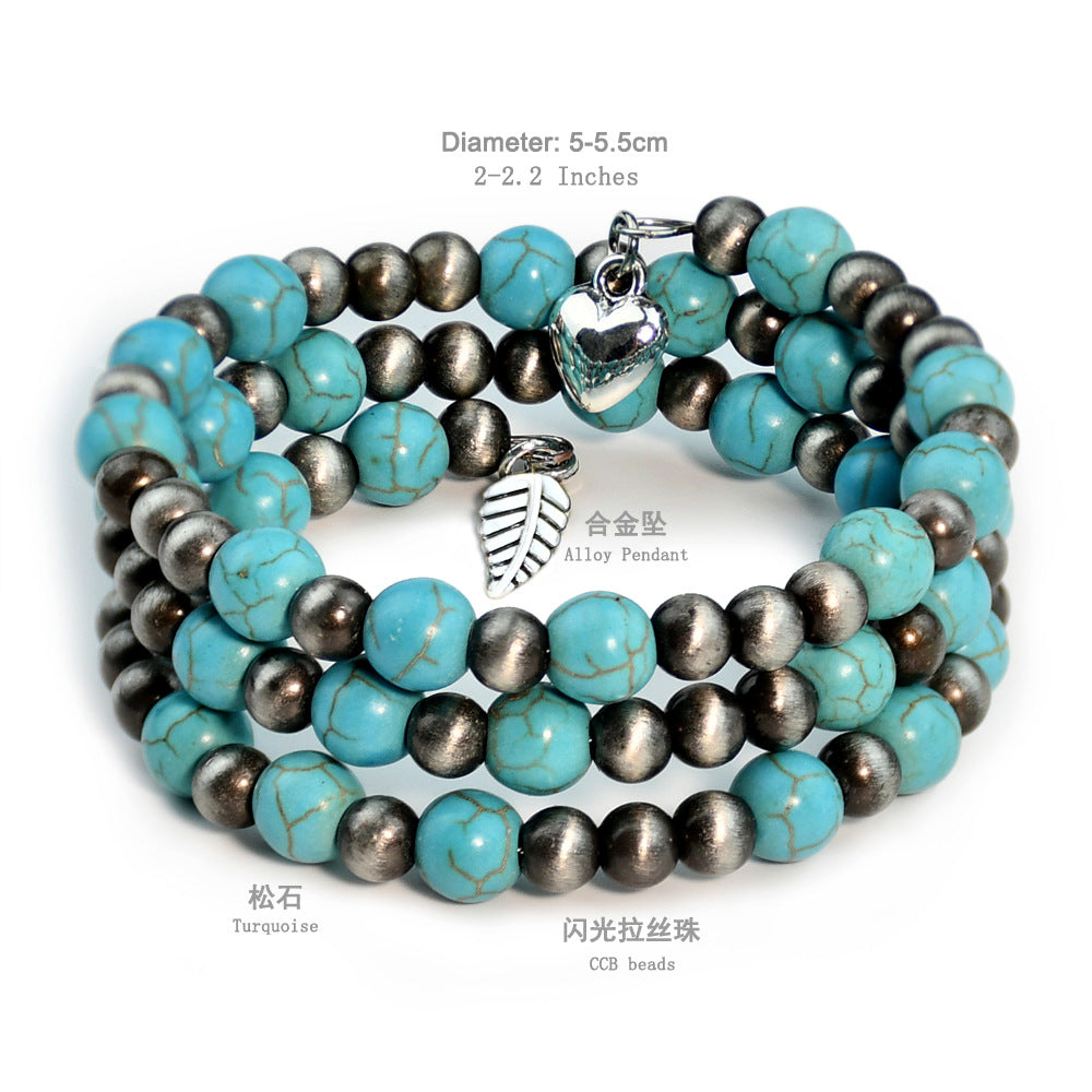 Wholesale Ethnic Turquoise Beaded Bracelets
