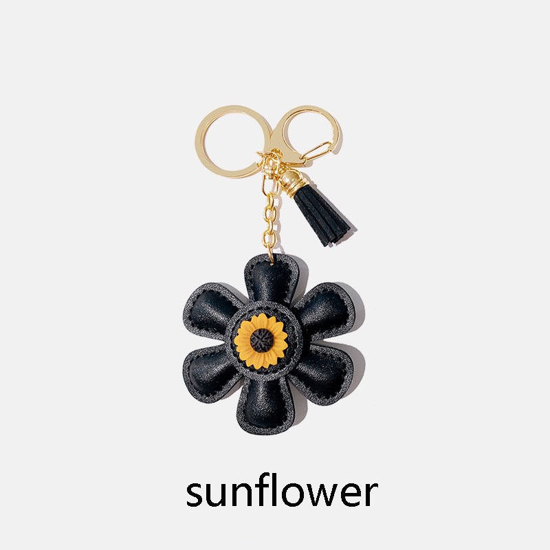 Wholesale Sunflower Cute Cartoon Keychain Personality Bag Pendant Key Chain Hanging