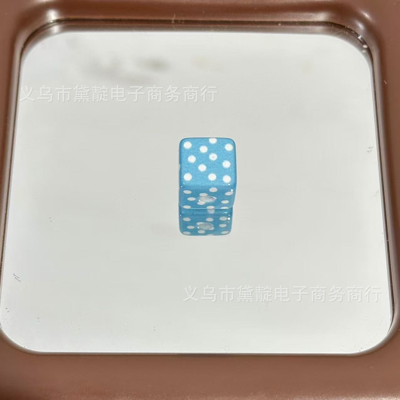 Wholesale 10pcs Color Dot Four-sided Square Acrylic Beads