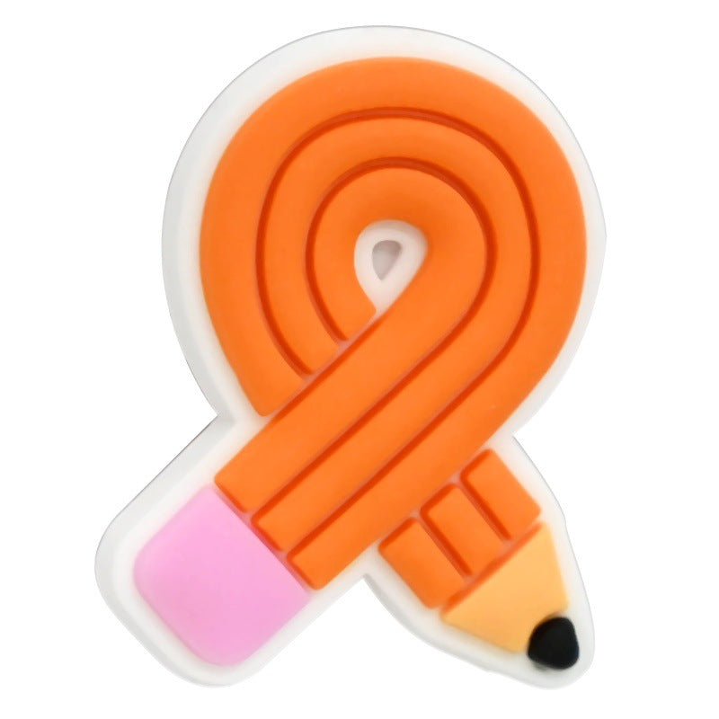 Wholesale Random 100pcs/pack  Back-to-School Series Student Stationery  Focal Beads