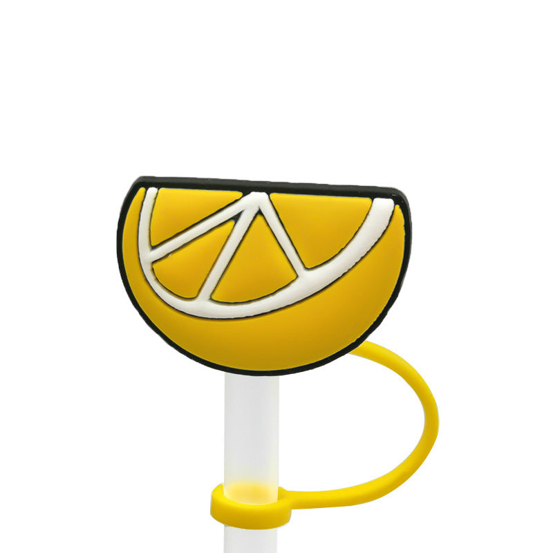 Wholesale 10pcs/pack  Cute cartoon straw cap straw cover silicone dust plug