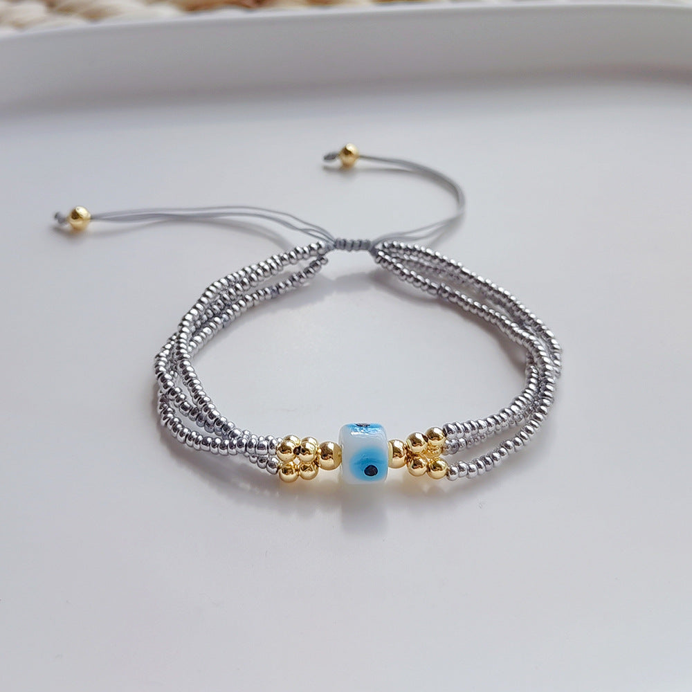 Wholesale Multi-layer Laminated MGB Beads Bracelet