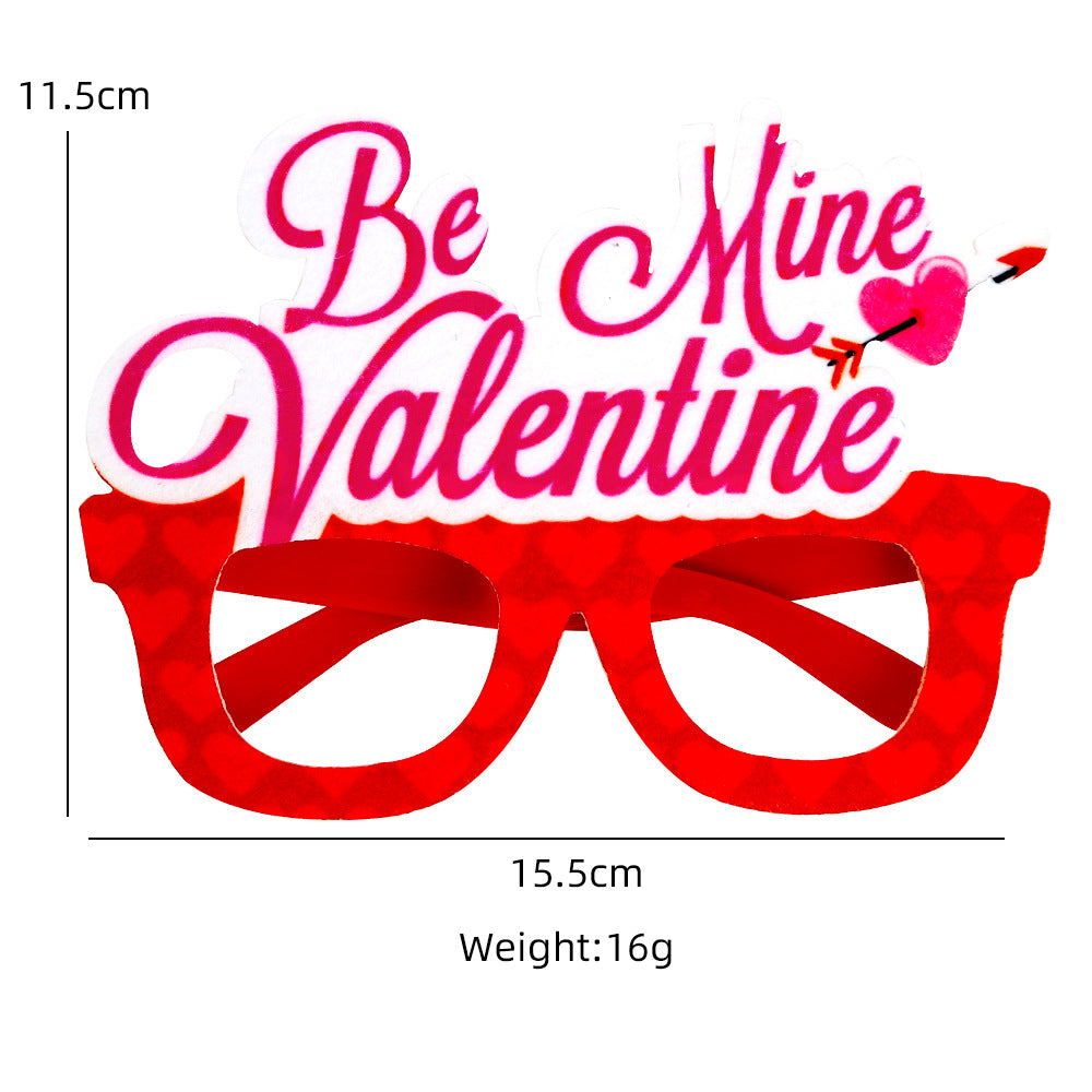 Wholesale Valentine's Day Glasses Party Decorations LOVE Love Glasses Frame Holiday Party Dress Up Photo Props