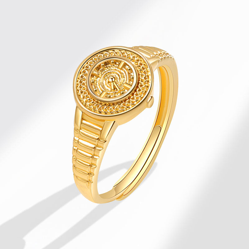 Anillo de reloj de palabras sin parar de cobre al por mayor de cobre