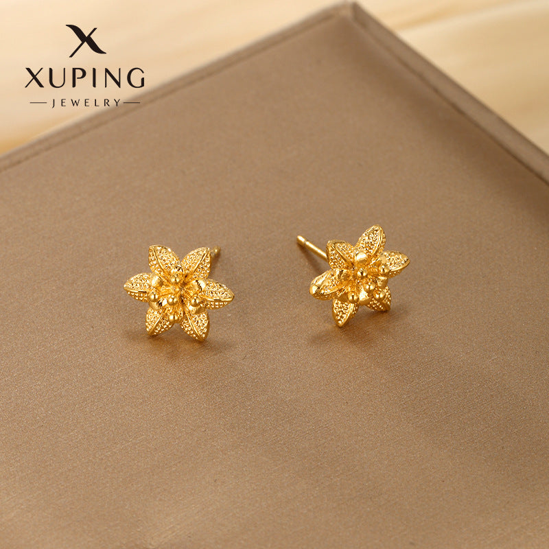 Wholesale Fairy Style Plants Flowers Vintage Simple Style Design Earstuds