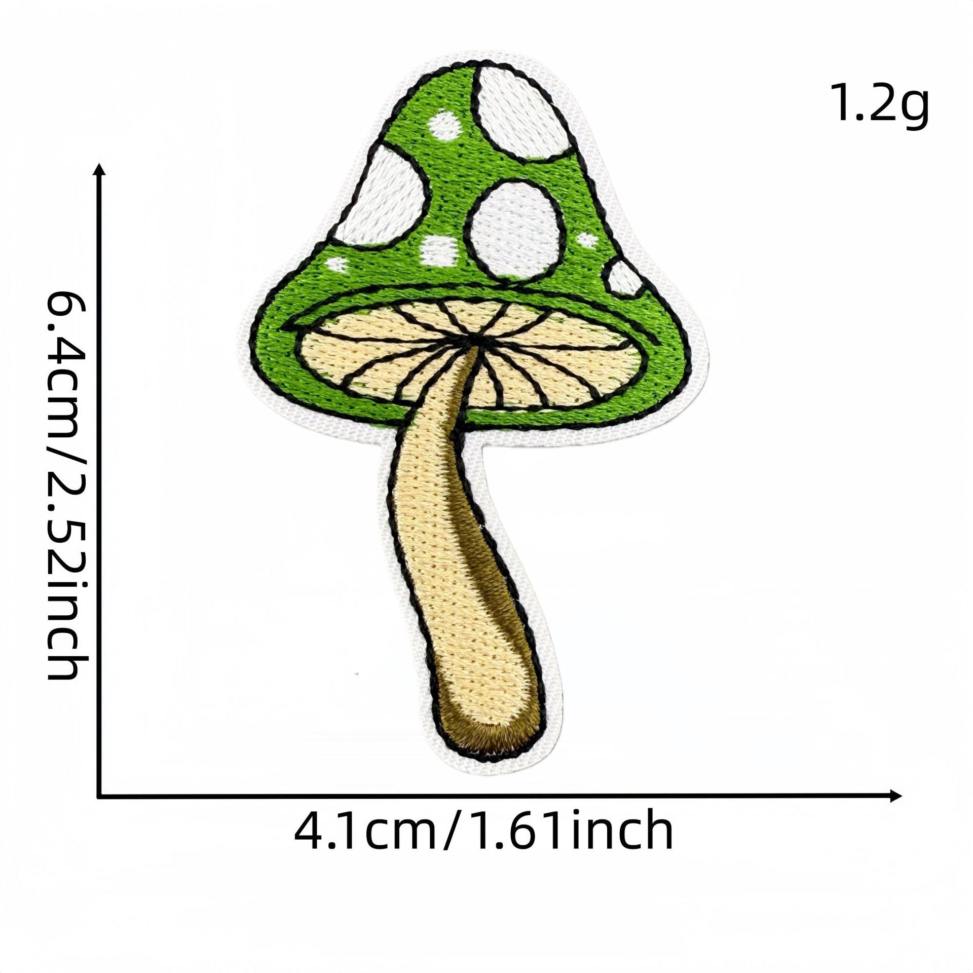 Wholesale Forest Fairy Embroidered Patches Green Macaron Design Iron On Applique Fashion Decorative Gift