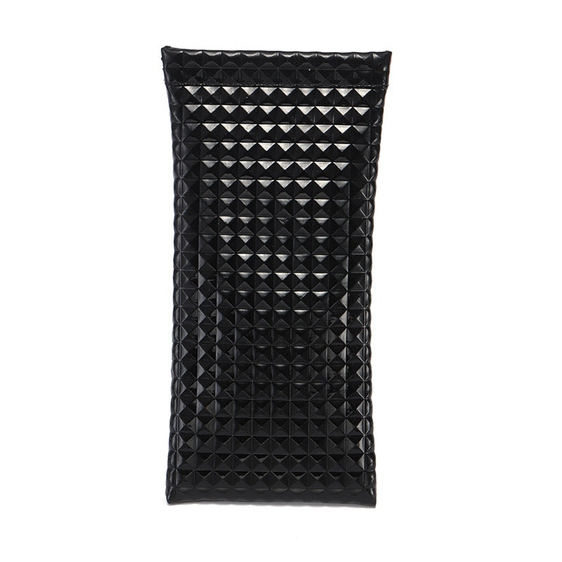 Wholesale PU Leather Bullet Mouth Portable Eyewear Bags for Storing Eyewear Cases