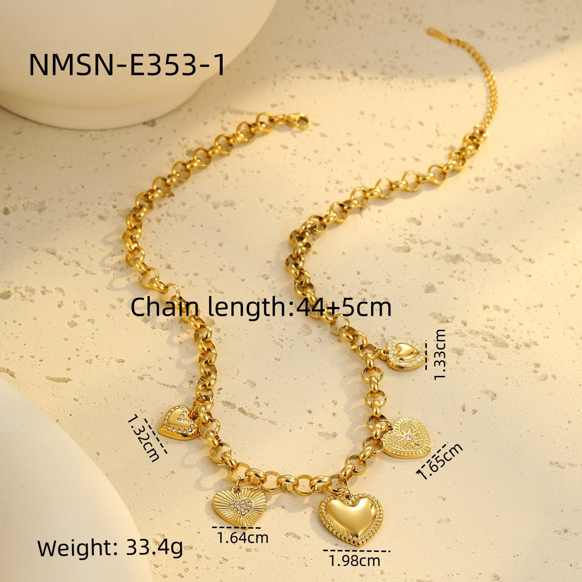 Wholesale Water droplet shaped heart shape Stainless Steel Earrings