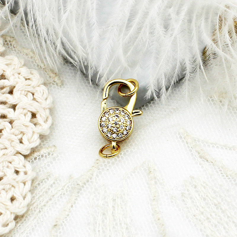 Wholesale of Gold Lobster Buckle Copper DIY Jewelry Accessories