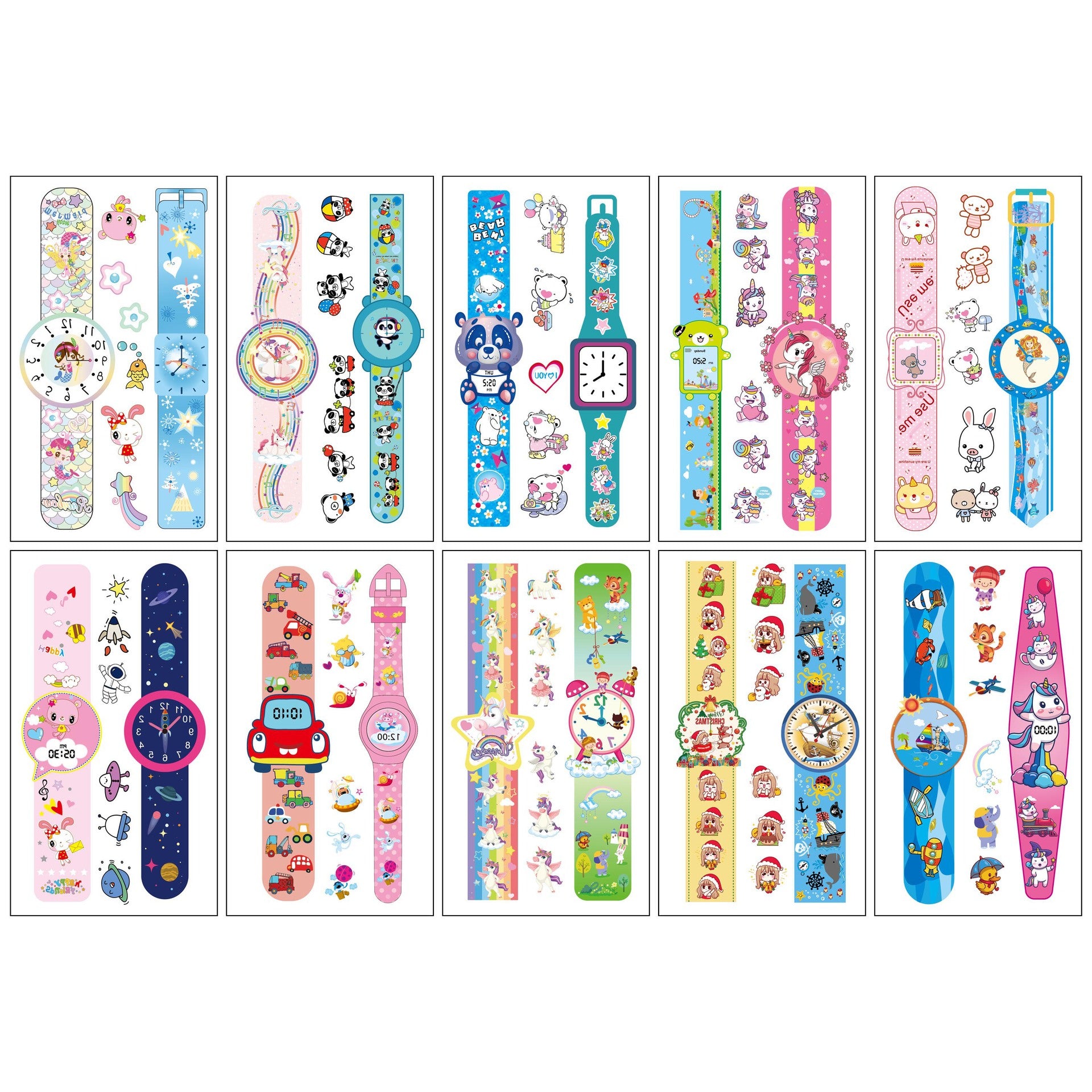 Wholesale 10pcs/sheet Children's cartoon little monster cute tattoo sticker