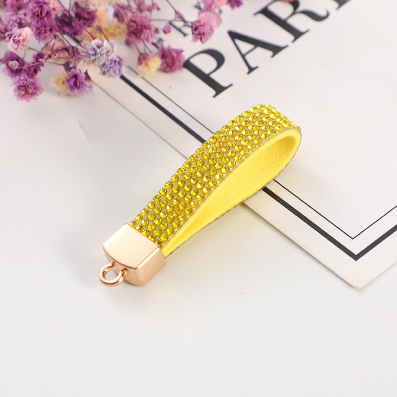 Accesorios de cadena de llaves de diamantes de aleación de zinc al por mayor