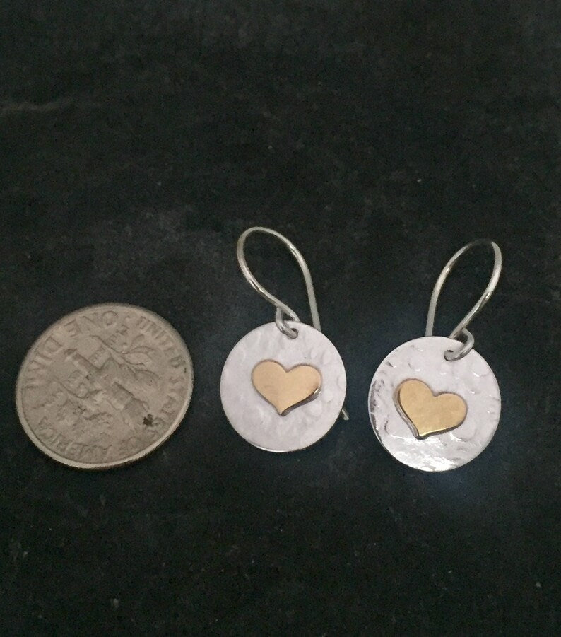 Wholesale Silver Love Round Alloy Earrings