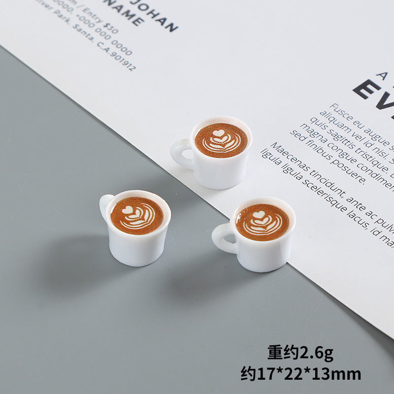 Wholesale Miniature Doll House Ornaments  Latte Art Coffee Cups  Doll Accessories