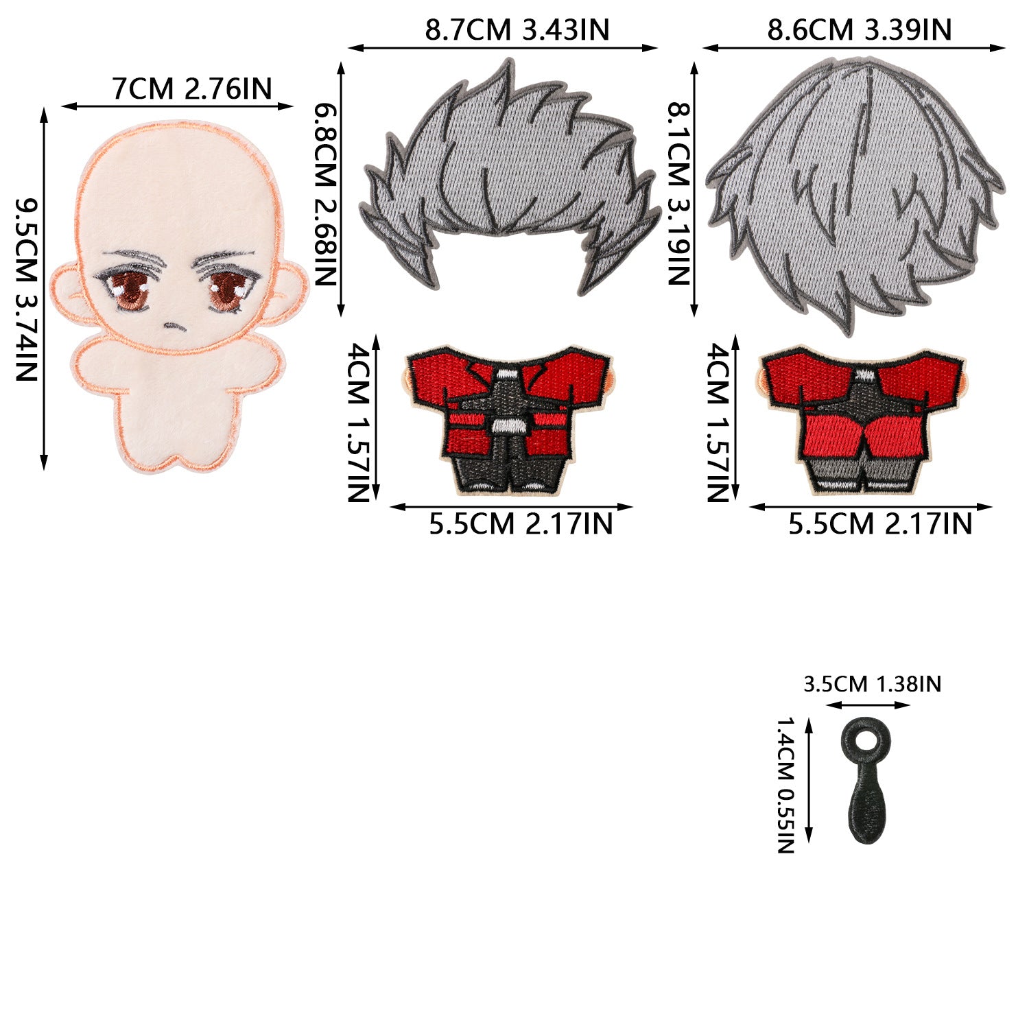 Wholesale Cute Anime Embroidery Patches DIY Sew On Cloth Patches For Clothing And Bags Fashion Accessory Gift For Crafting Resale