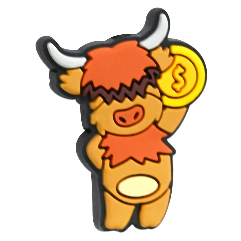 Wholesale  Random 100pcs/pack  Cartoon calf bead  Focal Beads