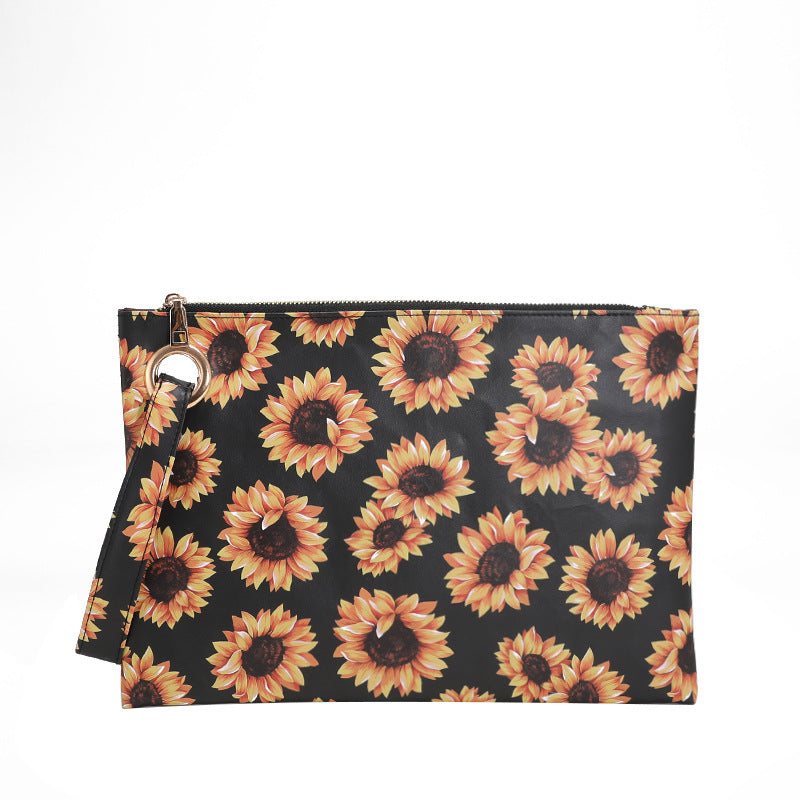 Wholesale Western Aztec Printed Envelope PU Handbag