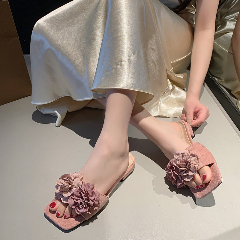 Wholesale Flower Outdoor Fashionable All-match Slippers