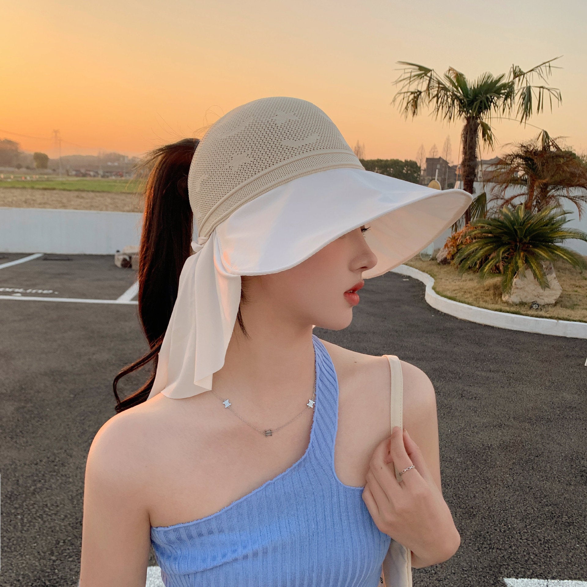 Sombrero de protector solar de verano de verano al por mayor Big Brim sombrero vacío