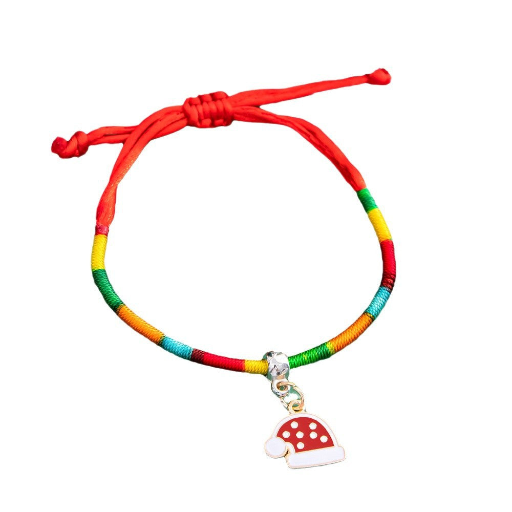 Wholesale Christmas colorful bracelet Christmas braided bracelet
