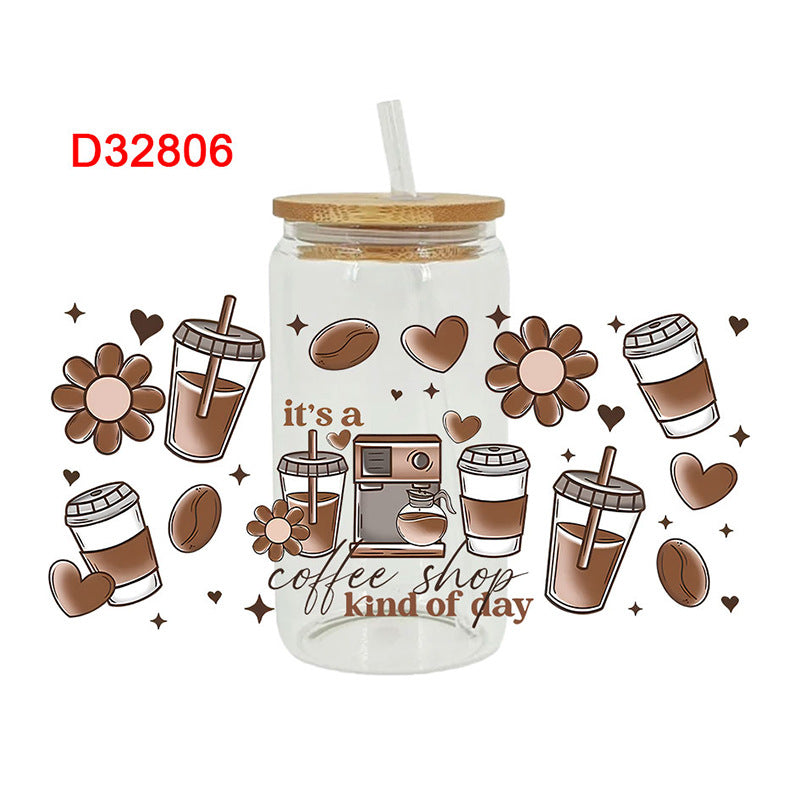 Wholesale Coffee Drinks for  Mother's Day 16oz Cup UV DTF Wraps