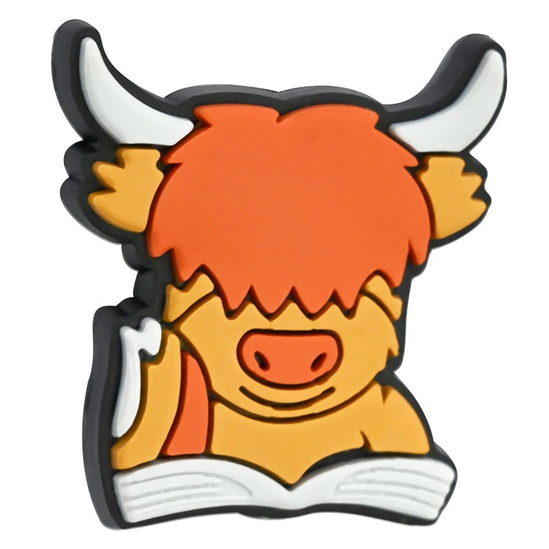 Wholesale  Random 100pcs/pack  Cartoon calf bead  Focal Beads