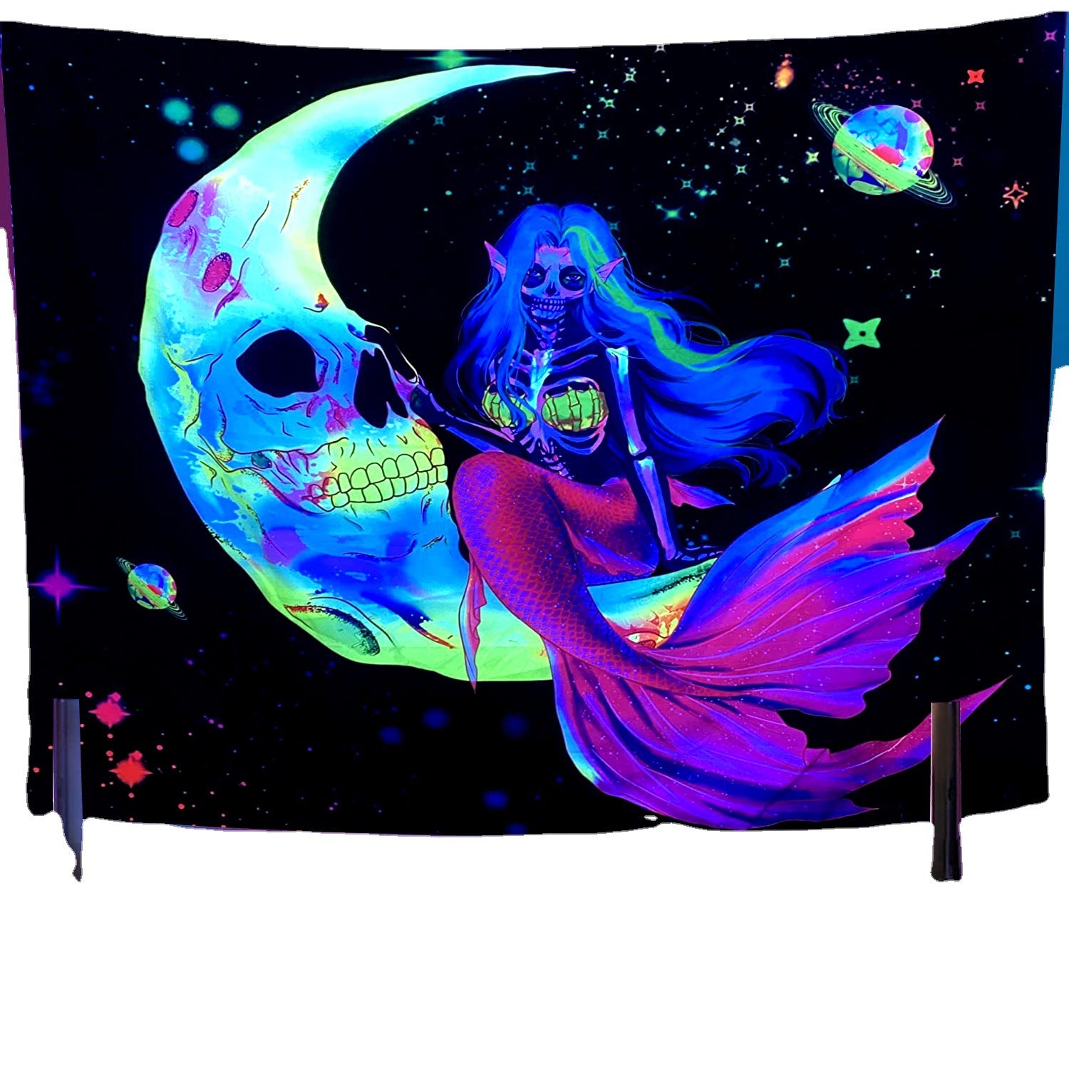Wholesale Polyester Wall Violet Decoration Fabric Hanging Cloth Tapestry Room Backdrop Fabric