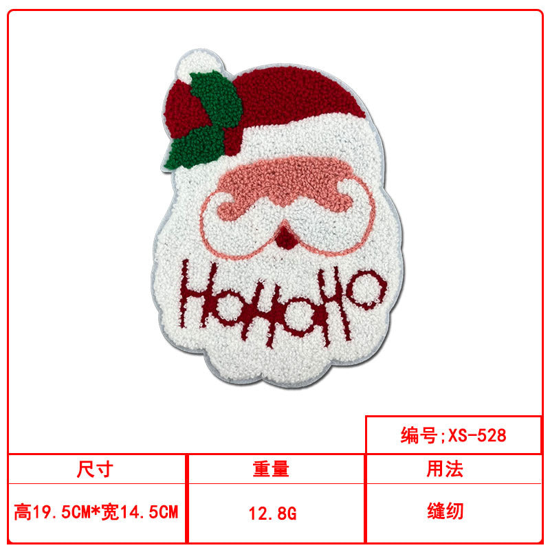 Wholesale Towel embroidery Christmas series embroidery cloth patch decorative stickers