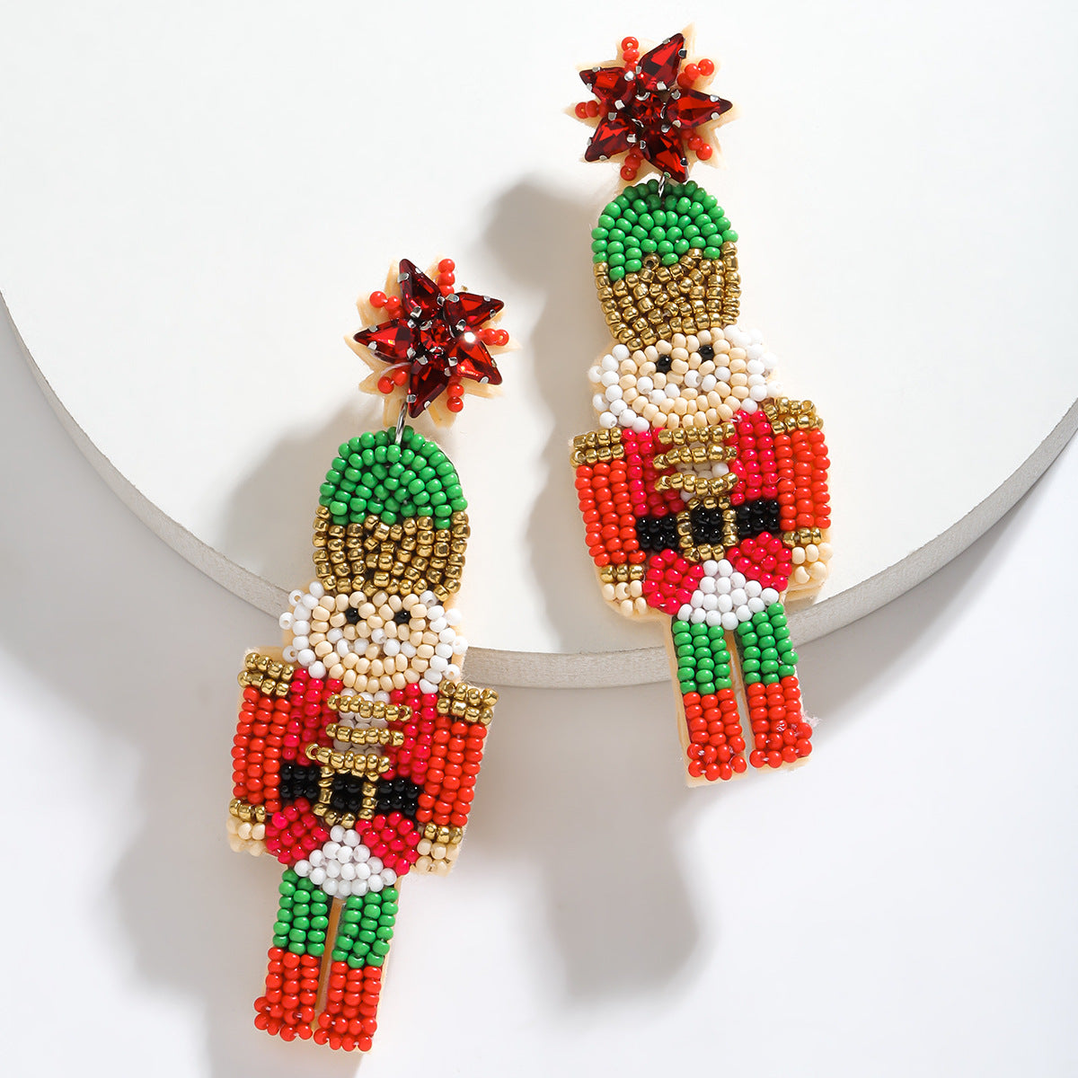 Wholesale  Soldier handmade rice beads earrings