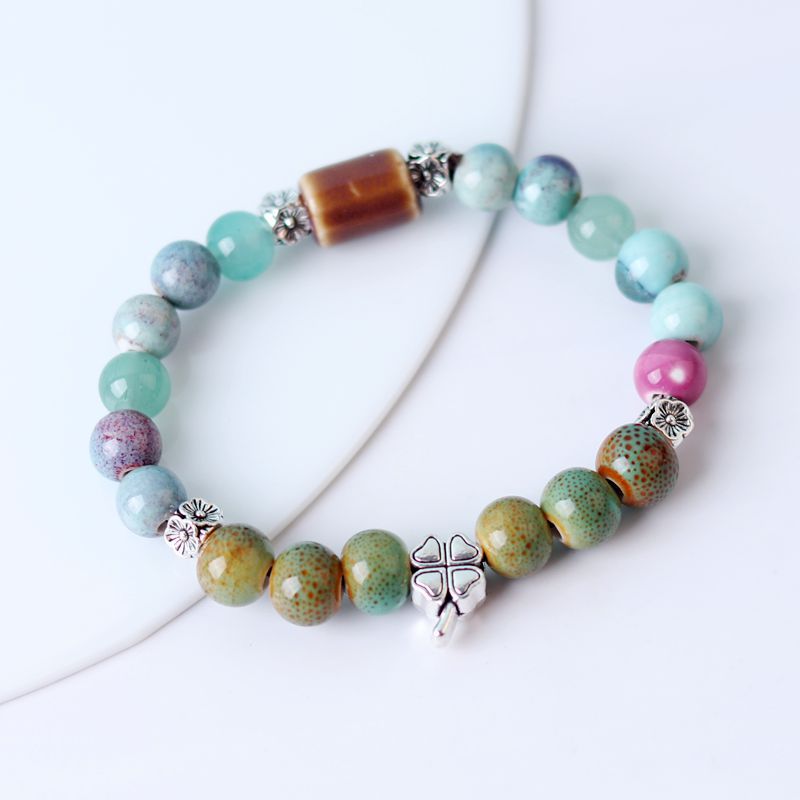 Cerámica al por mayor apilada con brazalete de longevidad de múltiples capas