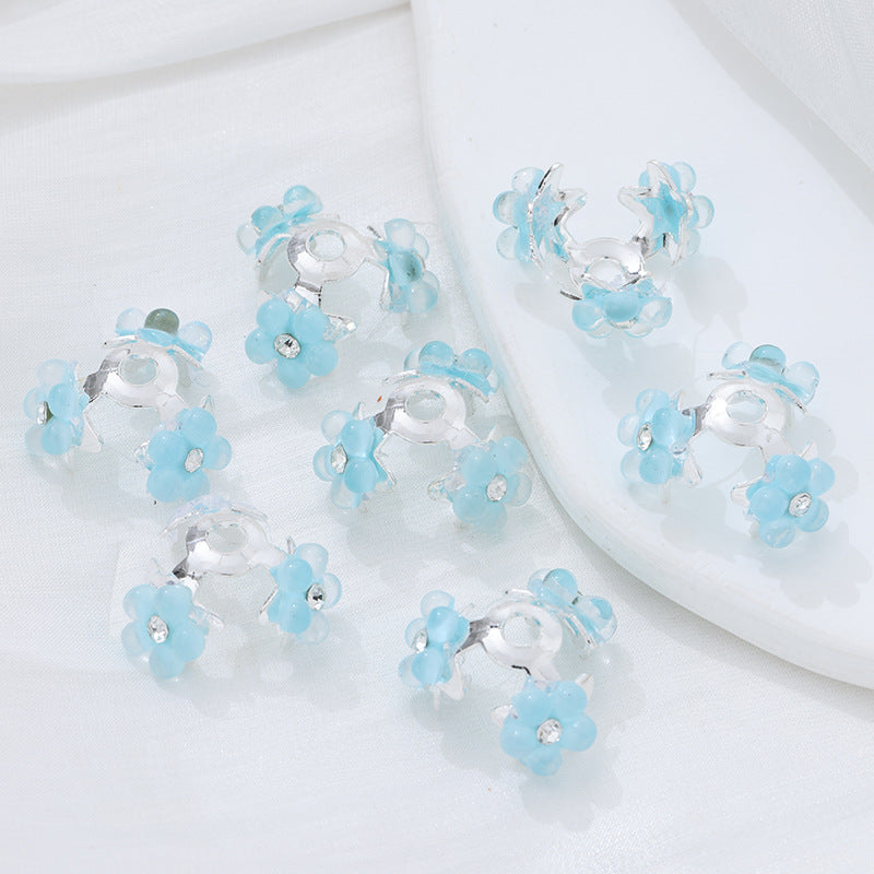 Wholesale 10pcs Five pointed star flower tray Beads