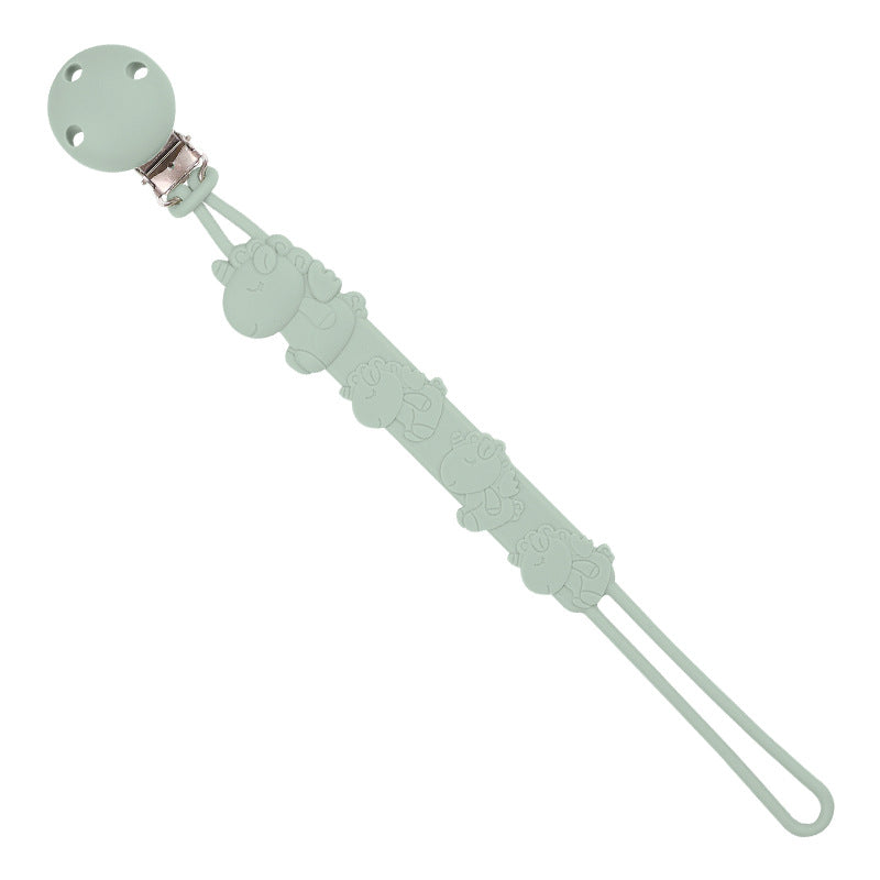 Wholesale 10PCS Silicone Pacifier Chain Anti-drop Chain Clip