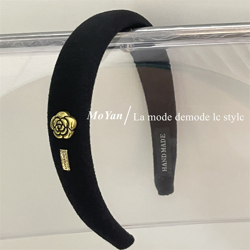 Wholesale Little Fragrant Wind Camellia High Skull Top Cute Face Wash Headband