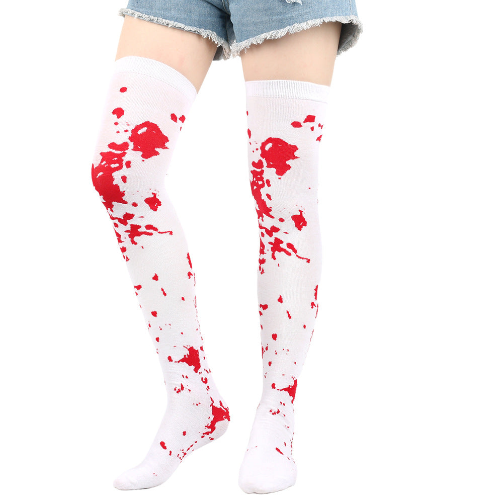 Wholesale Halloween Bat Bloody Skull Stockings