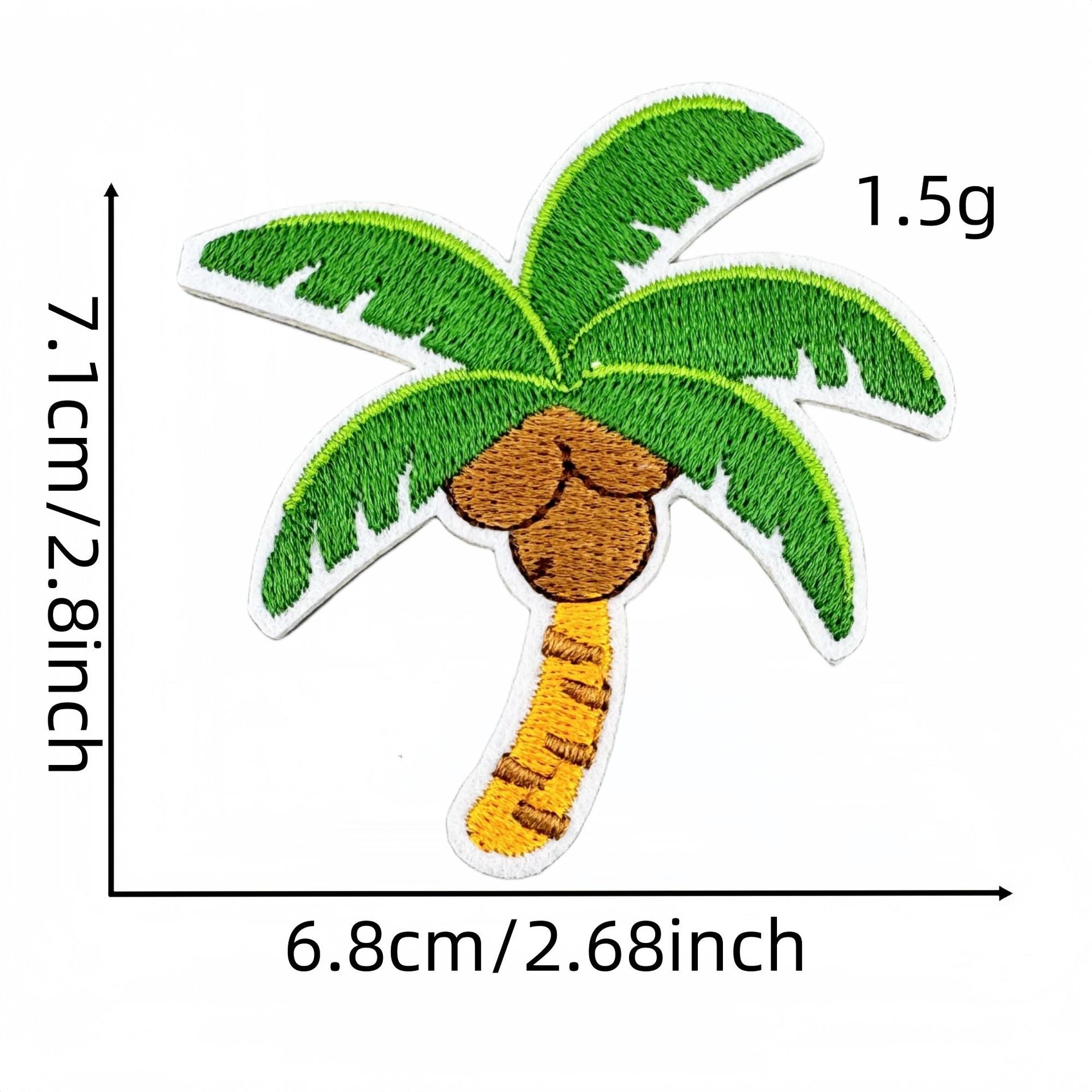 Wholesale Summer  Cartoon Beach Embroidery Travel Decorative Cloth DIY Patches