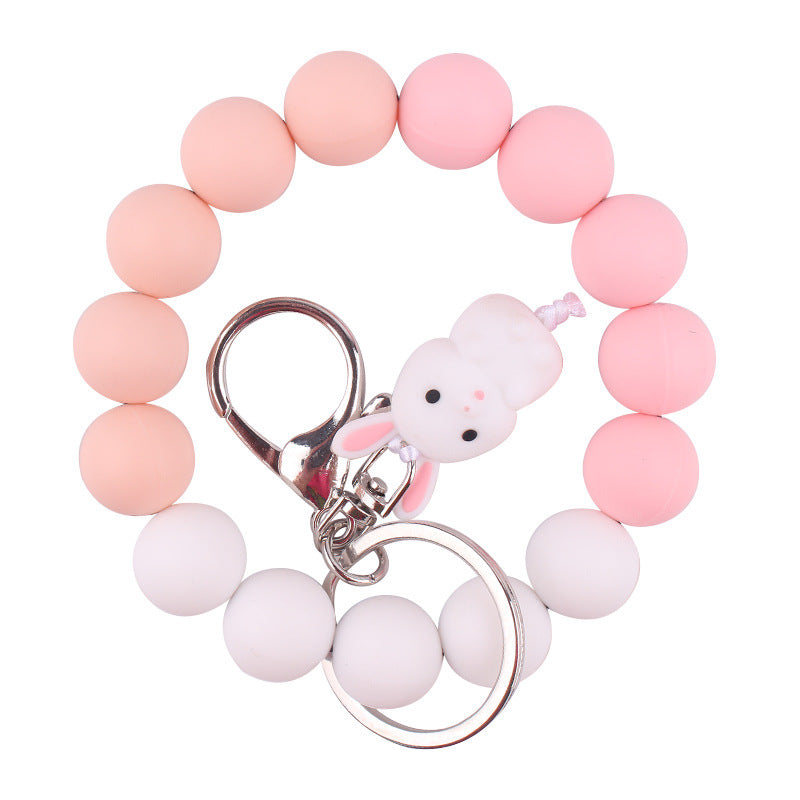 Wholesale 3pcs Cartoon Animal Keychains and Beaded Pendants