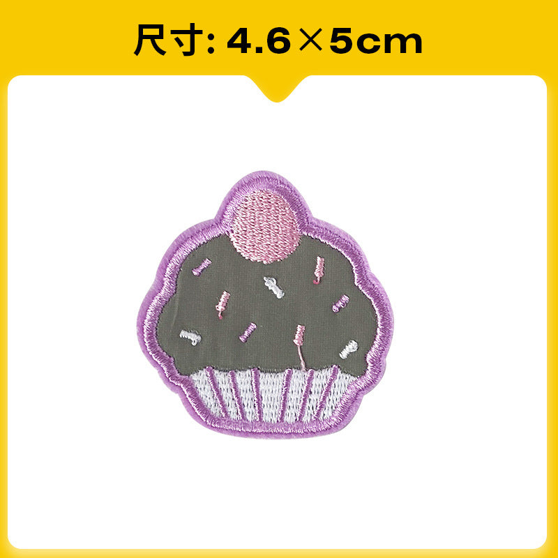 Wholesale Chic Reflective Cartoon Embroidered Patch For Backpack Coat School Bag Safety Decorative Badge