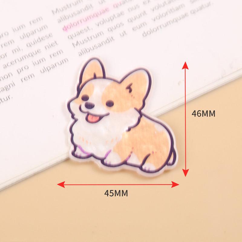 Wholesale Puppy Animal Series Acrylic Flatback Shaker