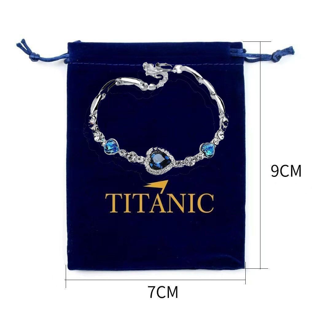 Wholesale Women' s Ocean Heart Blue Necklace