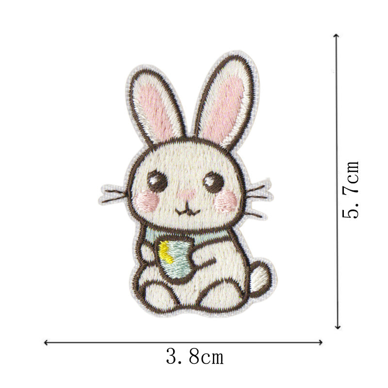 Wholesale Cartoon Cute Rabbit Embroidery DIY Patches