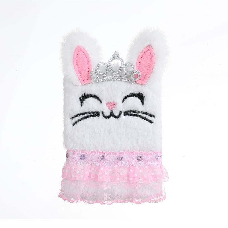 Wholesale Portable Mini Cartoon Plush Bunny Notebook