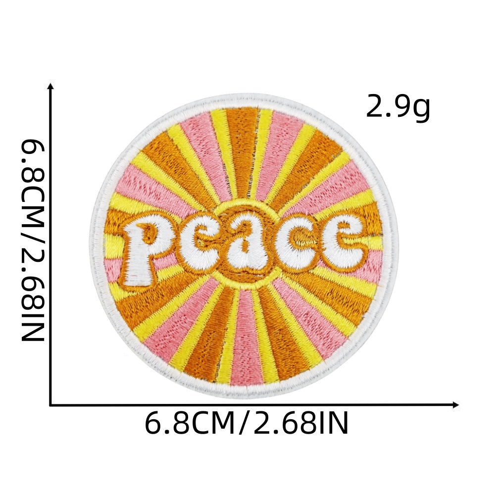 Wholesale Trendy Embroidered Hippie Patch Decorative Accent For Bags DIY Craft Supply Resale