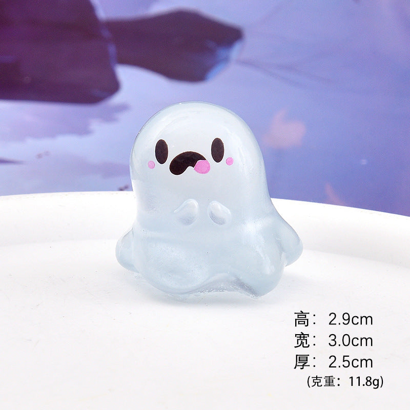 Wholesale  Luminous Ghost Resin Keychain Car Key Accessory