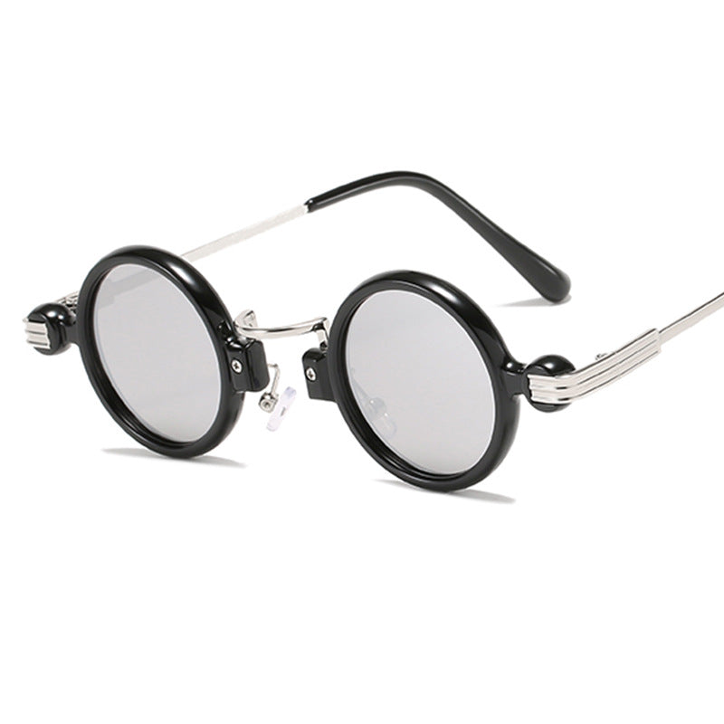 Wholesale Retro Steam Punk Small Round Frame PC Sunglasses