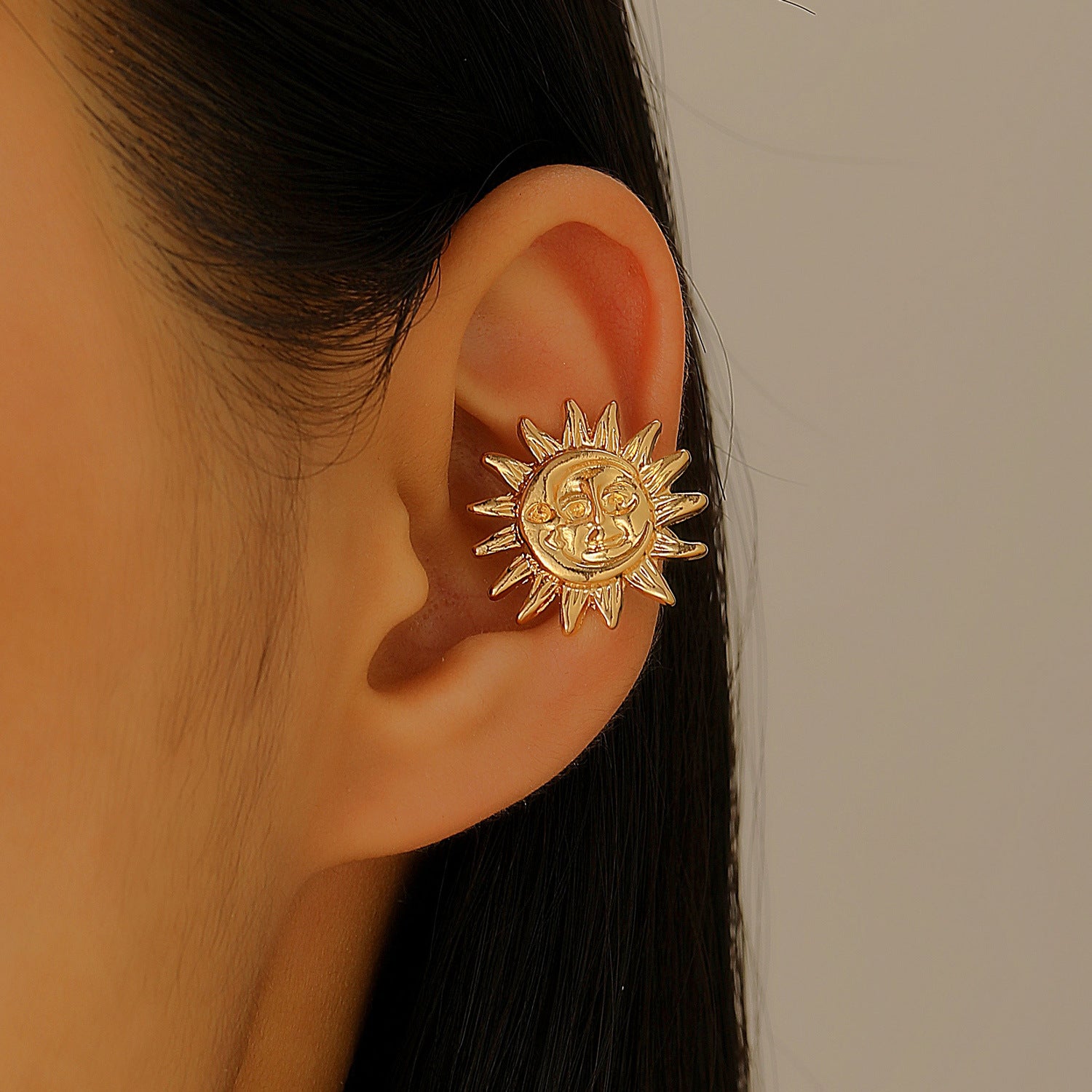 Wholesale Starfish Sun Moon Flower Ear Cuff No Piercing Women Vacation Style Fashion Accessory