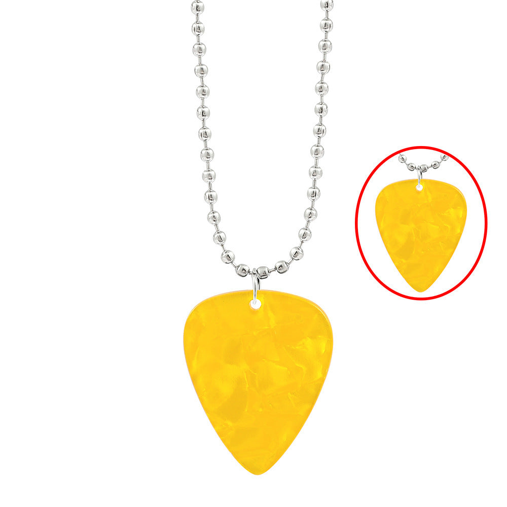 Wholesale Guitar pick necklace acrylic Necklace