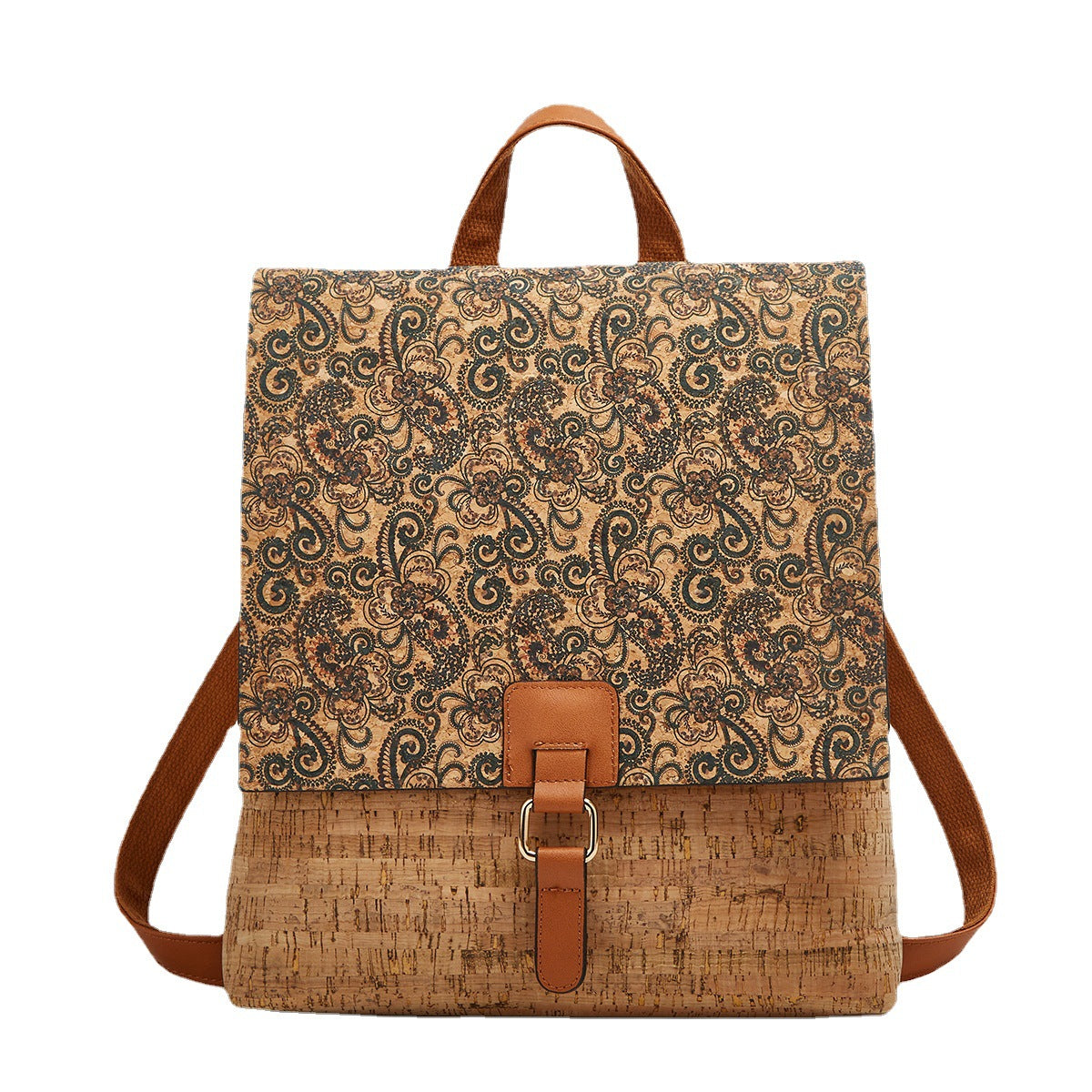 Wholesale Retro Rose Backpacks, Kraft Paper Bags, Leisure Travel Backpacks